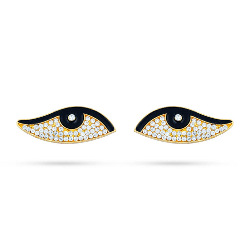 Stone Eye Pair - 0.75 Inch | Amman Kanmalar/ Stone Kanmalar for Deity Decor/ 20 Gms Approx - Head & Face Accessories