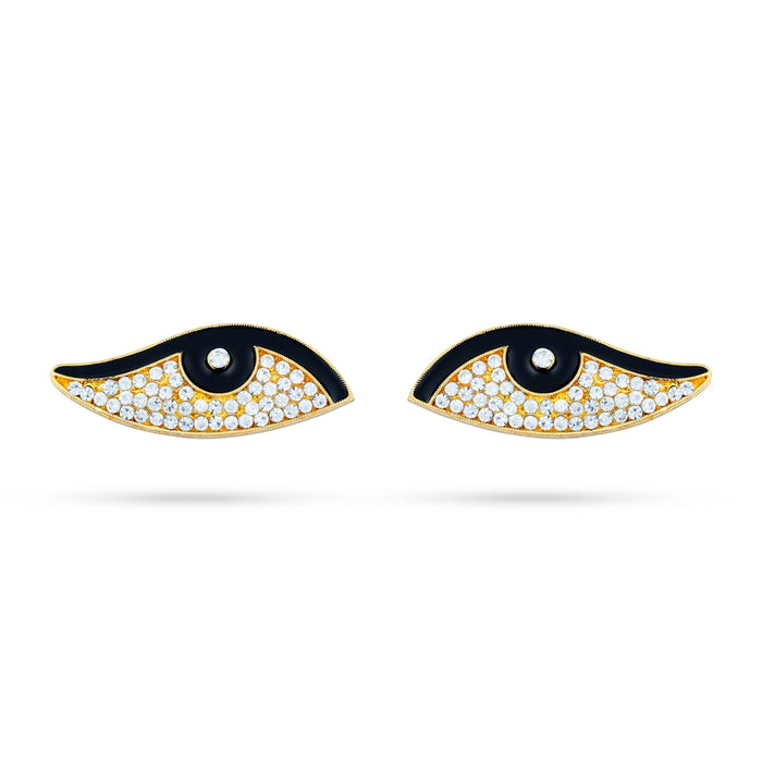 Stone Eye Pair - 0.75 Inch | Amman Kanmalar/ Stone Kanmalar for Deity Decor/ 20 Gms Approx - Head & Face Accessories