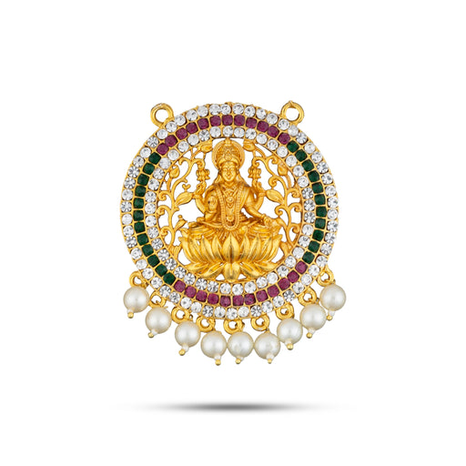 Stone Dollar - 2.5 Inches | Multicolour Stone Locket/ Stone Pendant for Deity/ 45 Gms Approx - Neck & Body Accessories