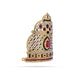 Half Kireedam - 5 x 4.5 Inches | Mukut / Multicolour Stone Half Crown / Stone Kiridam for Deity - Head & Face Accessories
