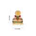 Stone Earring Pair - 2 x 1.5 Inches | Stud Earring/ Multicolour Stone Karnapathiram for Deity - Head & Face Accessories