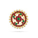 Kemp Rakodi - 0.25 x 1.5 Inches | Multicolour Stone Jewellery/ Hair Accessory/ Artificial Jewelry for Women - Bharatanatyam Jewellery