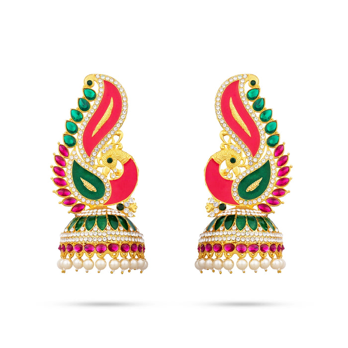 Karnapathakkam - 4.5 x 2.5 Inches | Deity Ear Ornament/ God Jewellery for Pooja & Temple Decoration