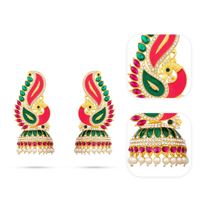 Karnapathakkam - 4.5 x 2.5 Inches | Deity Ear Ornament/ God Jewellery for Pooja & Temple Decoration