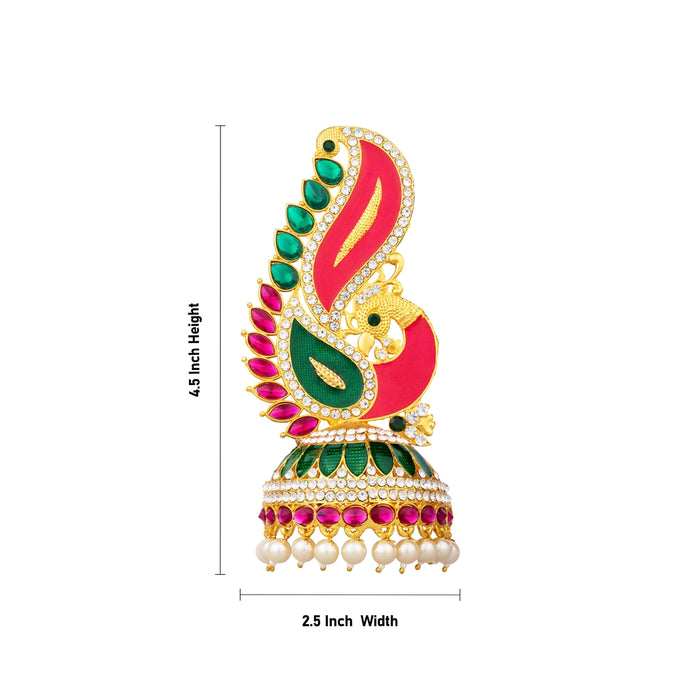 Karnapathakkam - 4.5 x 2.5 Inches | Deity Ear Ornament/ God Jewellery for Pooja & Temple Decoration