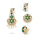 Multicolour Stone Crown -3.5 x 2 Inches | Thura Kireedam/ Mukut/ Kiridam/ Artificial Jewelry For Deity - Head & Face Accessories