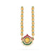 Stone Necklace & Stone Haram Pair - 13 Inches | Lion Design Artificial Jewelry/ Jewellery for Deity - Neck & Body Accessories