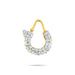 Stone Nathu - 0.75 X 0.75 Inch | Small Nose Pin/ Stone Nose Pin/ Stone Jewellery For Deity Alankaram - Head & Face Accessories