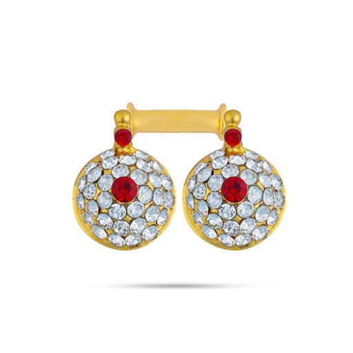 Stone Mangal Sutra Set - 0.75 X 1.5 Inch | Mangala Sutra/ Pottu Thaali/ Stone Jewellery For Deity Decor - Neck & Body Accessories