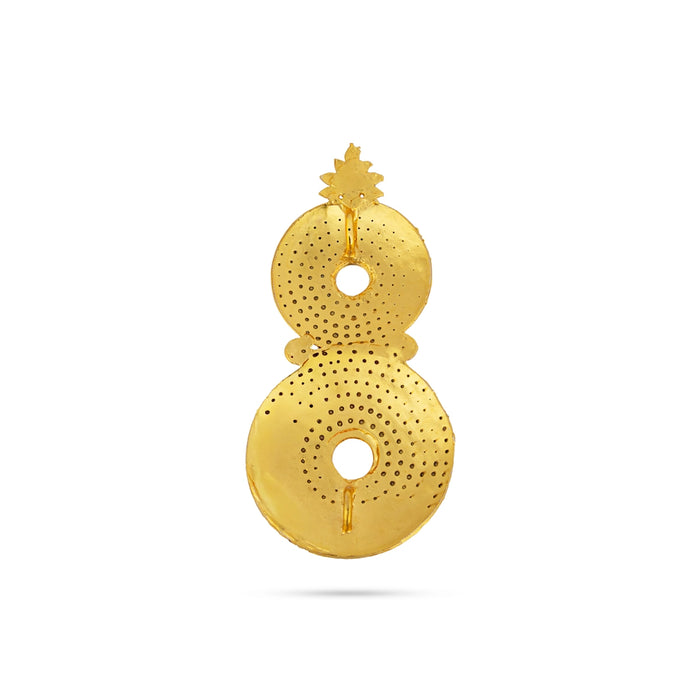 Karnapathakkam Set - 5 x 2.5 Inches | Ear Jewelry / Stone Ear Ornament for Deity