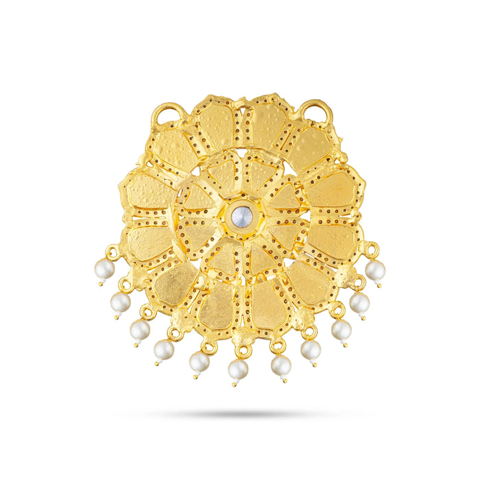 Multicolour Stone Pendant - 3.5 Inches | Locket/ Dollar/ Artificial Jewelry For Chains & Deity - Neck & Body Accessories