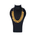 Gold Polish Haram - 7 Inches | Flower Design Necklace/ Gold Polish Jewellery for Deity - Neck & Body Accessories