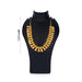 Gold Polish Haram - 7 Inches | Flower Design Necklace/ Gold Polish Jewellery for Deity - Neck & Body Accessories