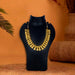 Gold Polish Haram - 7 Inches | Flower Design Necklace/ Gold Polish Jewellery for Deity - Neck & Body Accessories