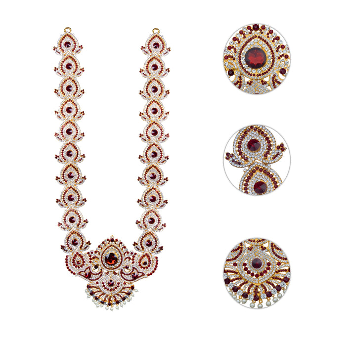 Stone Haram - 24 Inches | Multicolour Stone Jewellery/ Long Necklace for Deity - Neck & Body Accessories