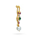 Stone Nathu - 2.25 x 0.5 Inches | Nose Pin/ Stone Nose Pin/ Stone Jewellery For Deity Alankaram - Head & Face Accessories