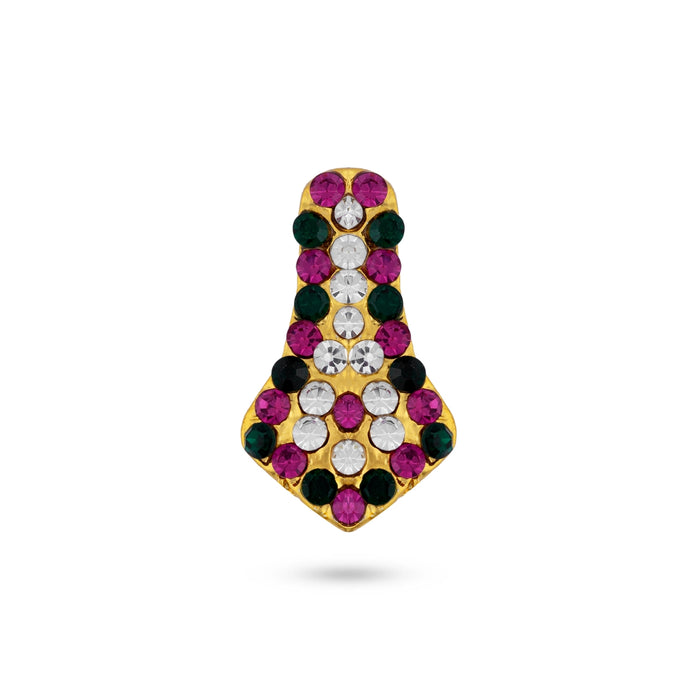 Amman Face Set | Stone Amman Face / Multicolour Stone Mugam for Deity