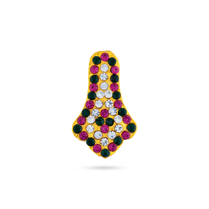 Amman Face Set | Multicolour Stone Face/ Stone Amman Face for Deity Alangaram
