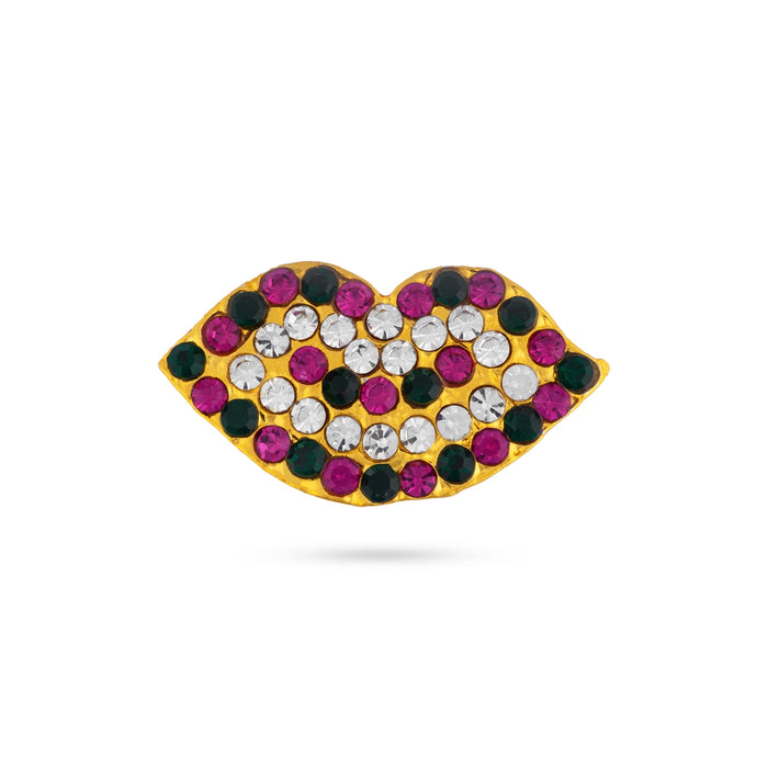 Amman Face Set | Multicolour Stone Face/ Stone Amman Face for Deity Alangaram