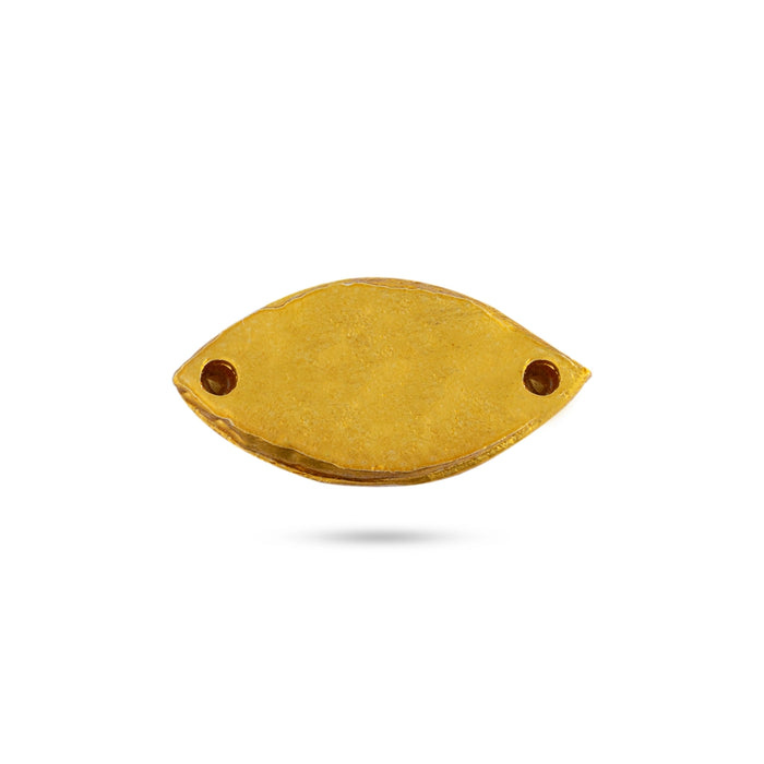 Stone Eye Pair - 0.5 x 1 Inches | Amman Kanmalar/ God Idol Netra/ Chakshu for Deity Decor