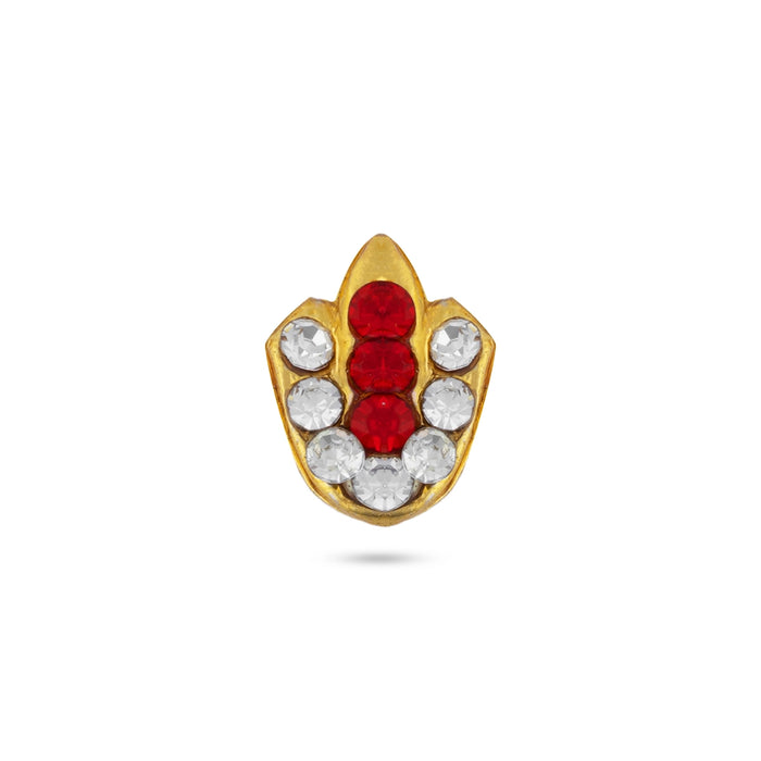 Stone Tilak Namam - 0.5 X 0.25 Inches | Stone Pottu/ Bindi With Stone For Deity Decor