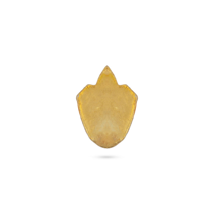 Stone Tilak Namam - 0.5 X 0.25 Inches | Stone Pottu/ Bindi With Stone For Deity Decor