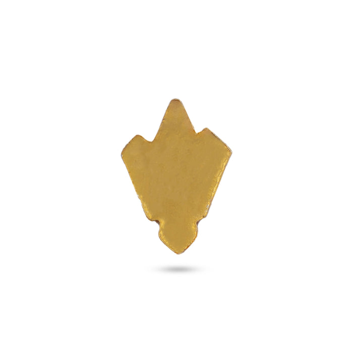 Stone Pottu - 0.5 x 0.25 Inches | Stone Tilak Namam/ Stone Bindi/ Stone Jewellery for Deity Decor