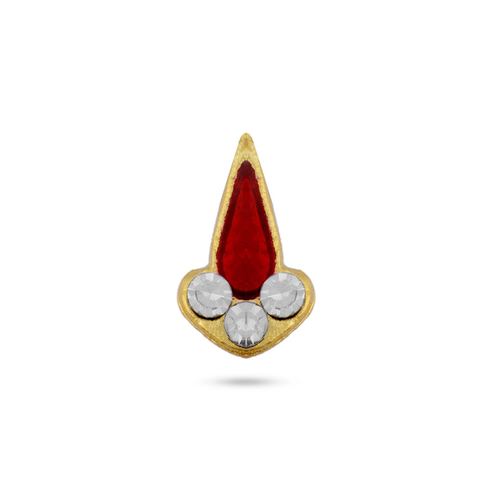Stone Tilak - 0.5 x 0.25 Inches | Stone Bindi/ Pottu Stone for Deity Alangaram