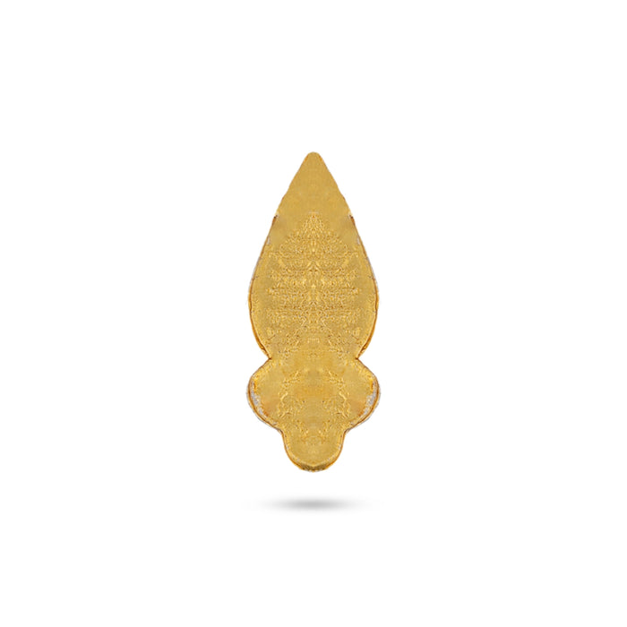 Stone Bindi - 0.5 x 0.25 Inches | Stone Pottu/ Bindi With Stone For Deity Decor