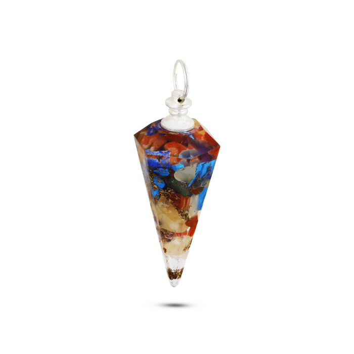 Crystal Stone Pendant  - Orgone Pendulam |  Crystal Dollar/ Stone Locket for Men & Women