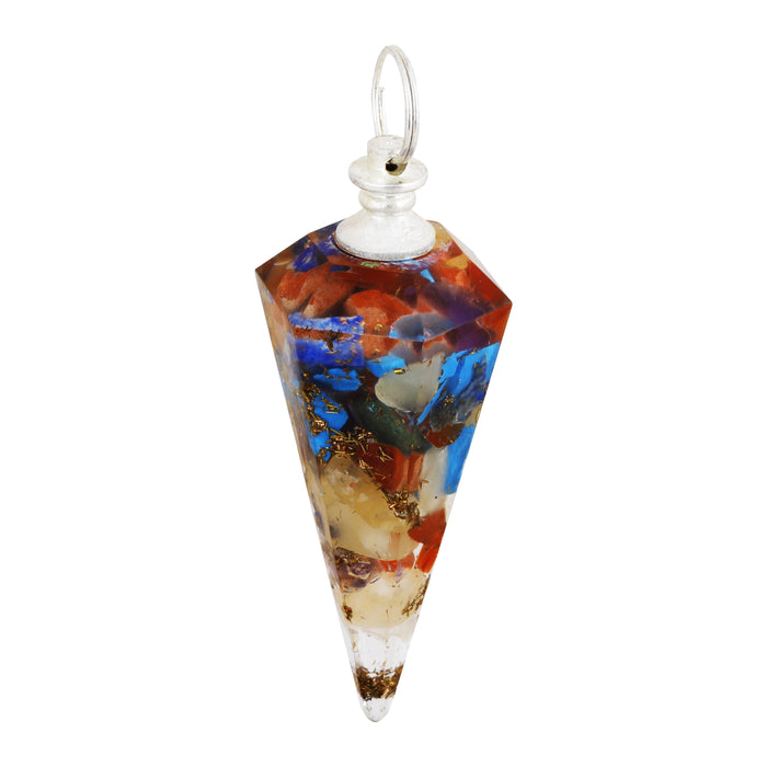 Crystal Stone Pendant  - Orgone Pendulam |  Crystal Dollar/ Stone Locket for Men & Women