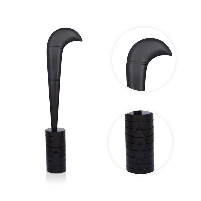 Billhook Sword With Handle - 12 x 2 Inches | Karungali Aruval/ Ebony Astras for Deity - Deity Accessories