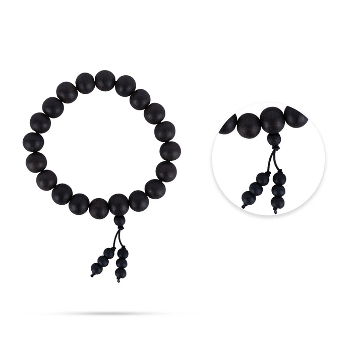Karungali Bracelet - 3 Inches | 12 mm/ Ebony Hand Band/ Karungali Hand Bracelet for Men & Women - Karungali Mala, Pendant, Bracelet