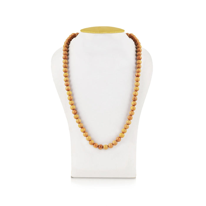 Chandan Mala - 17 Inches | 8mm/ Sandal Mala/ Kantha Mala for Meditation - Chandan Mala, Pendant, Bracelet