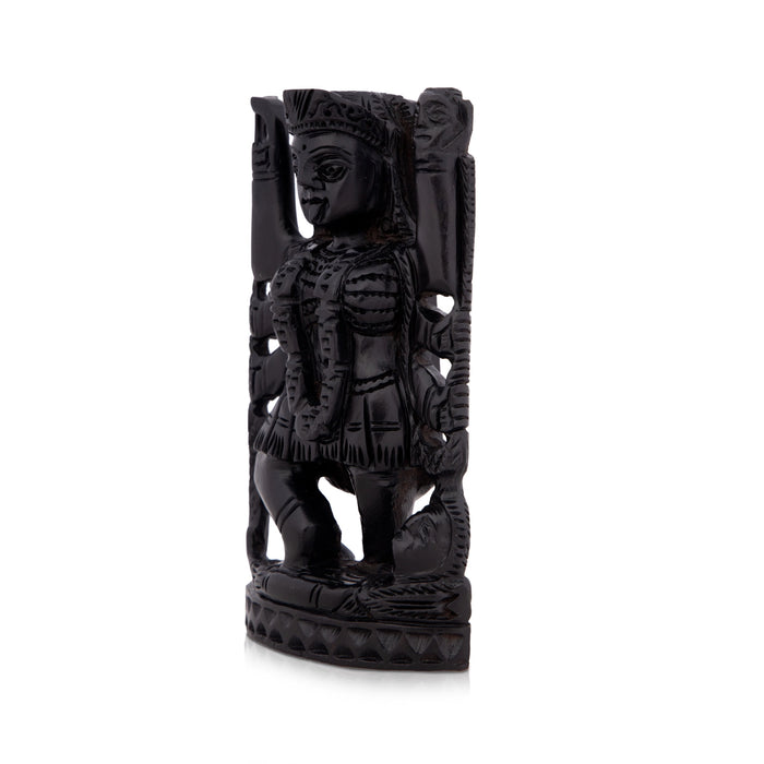 Kali Maa Murti - 4 x 2.5 Inches | Kali Mata Statue/ Karungali Statue for Pooja/ 65 Gms Approx - Karungali & Ebony Murties