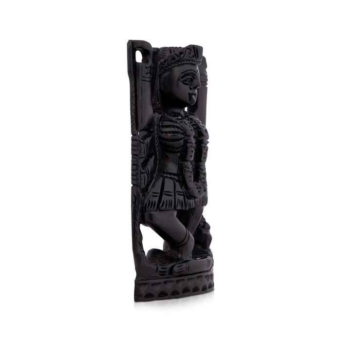 Kali Maa Murti - 4 x 2.5 Inches | Kali Mata Statue/ Karungali Statue for Pooja/ 65 Gms Approx - Karungali & Ebony Murties