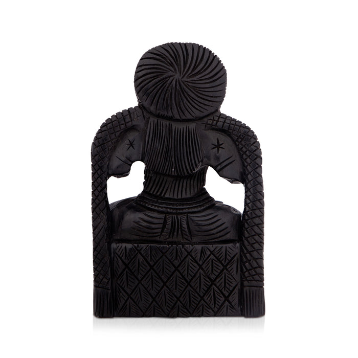 Annapoorani Statue - 4 x 2.5 Inches | Karungali Statue/ Annapoorani Idol for Pooja/ 125 Gms Approx - Karungali & Ebony Murties