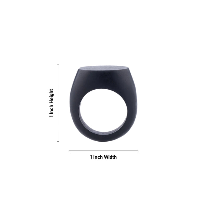 Finger Ring - 1 Inch | Karungali Ring/ Ebony Ring for Men And Women