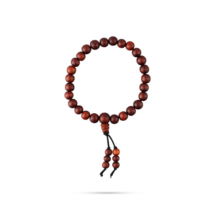 Red Sandalwood Bracelet - 2.5 Inches | 10 mm/ Chandan Bracelet/ Hand Band/Hand Bracelet For Spiritual Use