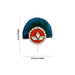 Artificial Peacock Feather - 2 x 2.25 Inches | Mor Pankh/ Artificial Mor Ka Pankh for Deity Decor - Head & Face Accessories