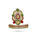 Half Crown - 2.25 x 2.25 Inches | Half Turban/ Half Kiridam/ Stone Half Kireedam for Deity - Deity Accessories