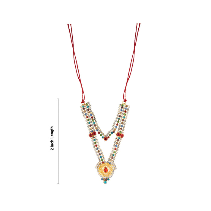 God Imitation Jewellery - 2 Inches | Deity Necklace/ Jewellery for Goddess Idol