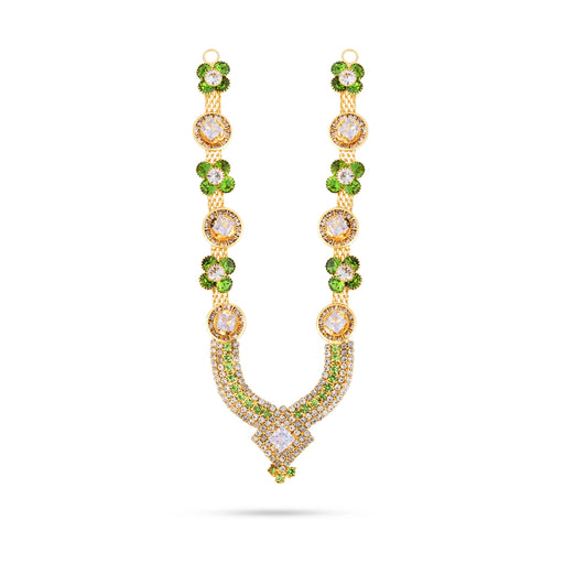 Stone Necklace - 7.5 Inches | Artificial Jewelry/ Stone Haram/ Stone Jewellery for Deity Decor - Neck & Body Accessories