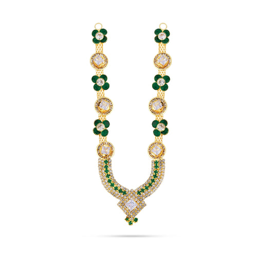 Stone Necklace - 7.5 Inches | Artificial Jewelry/ Stone Haram/ Stone Jewellery for Deity Decor - Neck & Body Accessories