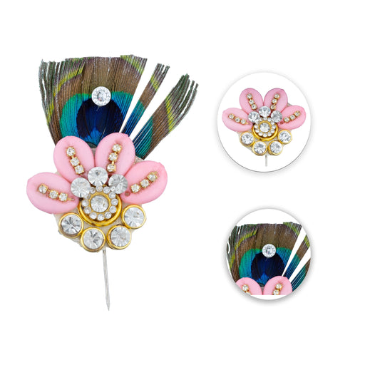 Buy Peacock Kalangi x . Artificial Peacock Feather Peacock Feather Kalangi for Shri Krishna Mukut online at Giri ISKCON collection