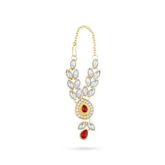 Stone Necklace - 3 Inches | Artificial Jewelry/ Stone Jewellery for Deity - Neck & Body Accessories
