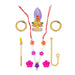 Laddu Gopal Jewellery Set | Krishna Jewellery Set/ Gold Polish Artificial Jewellery for Laddu Gopal - Deity Jewellery & Vastra Sets