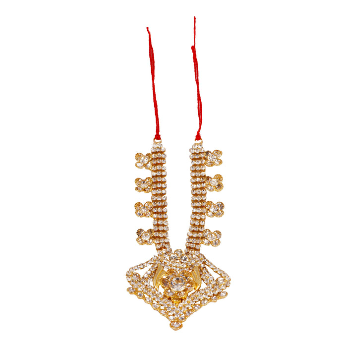 Stone Necklace - 3.5 Inches | Multicolour Stone/ Stone Jewellery for Deity