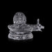 Shivling With Shivan Face Murti - 5 x 7 Inches | Belgium Glass Shiva lingam / Glass Shivalinga for Pooja - Sphatik & Semi Precious Stone Murties