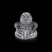 Shivling With Shivan Face Murti - 5 x 7 Inches | Belgium Glass Shiva lingam / Glass Shivalinga for Pooja - Sphatik & Semi Precious Stone Murties